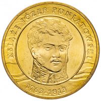 Польша 2 злотых, 2013 200 лет со дня смерти принца Юзефа Понятовского UNC