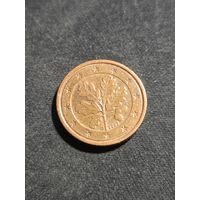 Германия 1 евроцент 2002 G