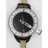 Компас "Адрианова". Рабочий. С ремешком. Для комплектации офицерского планшета. Ранний. Ретро СССР 50-х годов.