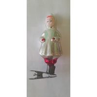 ЕЛОЧНАЯ ИГРУШКА РЕБЕНОК В ШУБЕ  ВРЕМЕН СССР