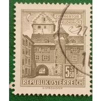 Австрия 1 февраля 1960. Чурские ворота города Фельдкирх в Форарльберге