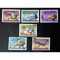 СССР 1980 г. Вертолеты СССР. Авиация, полная серия из 6 марок #0087-Т1P19