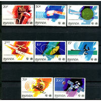 Руанда - 1981г. - Телекоммуникации и здоровье - полная серия, MNH