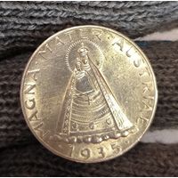 5 шиллингов 1935 Австрия мадонна серебро в ярком состоянии