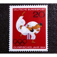 Марка Германия 1964 год Олимпийские игры
