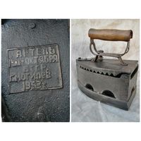 Чугунный утюг "Артель 14 лет Октября". Могилёв. Нечастый...