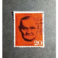 Марка Берлин 1961 год Ганс Беклер