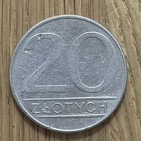 Монета Польши 20 Злотых 1987 г
