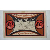 1921 год 80 пфеннигов  Германия