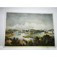 Открытка, 1956г. В. Аммон. Вид на Москву с Воробьёвых гор. 14