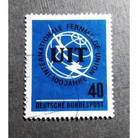 Марка Германия 1965 год 100 лет Международному союзу электросвязи