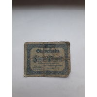 Нотгельд Германия 50 пф 1919 Санкт ведельн