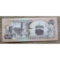 Werty71 Гайана 20 долларов 2018 UNC банкнота Корабль Водопад Кайетур