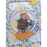 Открытка ручной работы Happy Birthday/ С  Днем Рождения