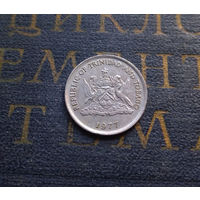10 центов 1977 Тринидад и Тобаго Без отметки монетного двора #01