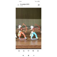 Индейцы ГДР, Бьющий Медведь, 2 шт., ранние, мягкая резина