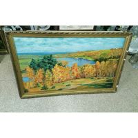 Живопись маслом на холсте, большой размер 70 на 110 см, красивый пейжаз