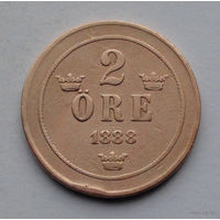 Швеция 2 эре, 1888