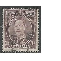 Австралия. Король Георг VI. 1937г. Mi#143 с.