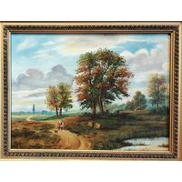 А.Г. Горавский. Вечер в Минской губернии. Холст, масло. Копия.