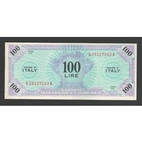 Италия 100 лир 1943 года. Тип P-M15а. Состояние XF+