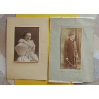 Фото большое "Эмигранты в Канаде", 1920-1930-е гг.  (19*9 см, 17*12 см без паспарту), цена за единицу