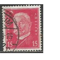 Рейх(Веймарская Республика). Президент П.Гинденбург. 1928г. Mi#414.