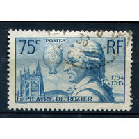 Франция - 1936г. - Пилатр де Розье, авиация - 1 марка - полная серия, гашёная [Mi 318]. #2-Fr-35-A-2