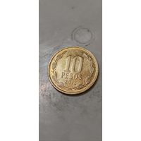 Чили 10 песос 2012