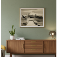 Абстрактный пейзаж, 1970е, рисунок, оригинал