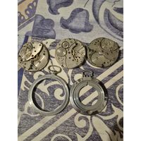 Запчасти карманных часов.