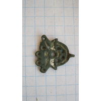 Древняя привеска, серьга. Бронза.Эмаль.