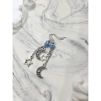 Лот С 1 РУБЛЯ! много лотов! Серьги луна и звезды