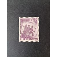 Польша 1938 Марка "Воссоединение с Польшей территории за пределами (Цешин, Teschen)" (чистая*, след от наклейки) Mi.330 каталог 2.50 евро