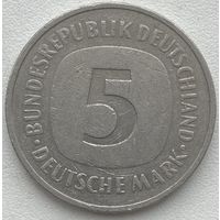 Германия 5 марок 1976 г. J