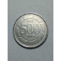 Ливан 500 ливров 1996 года .