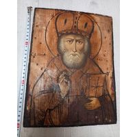 Икона Николая чудотворца, письмо,  19век