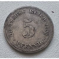 Германия 5 пфеннигов, 1900 A  2-1-63