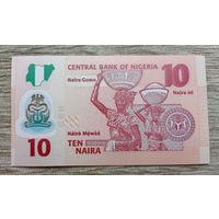 Werty71 Нигерия 10 найра 2018 банкнота  женщины – фулани, несущие кувшины с молоком