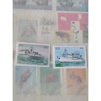 Марки Украины, корабли.