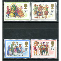 Великобритания - 1978г. - Рождество - 4 марки - полная серия, MNH [Mi 777-780]. #3-GB-Z-1-9