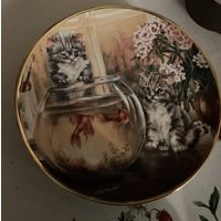 Тарелка коллекционная Коты Котята  Англия винтаж