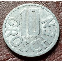 Австрия 10 грошей, 1955    ( 1-7-5 )