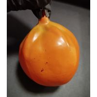 Игрушка ёлочная жёлтый Помидор, стекло. СССР