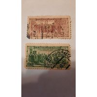 Чехословакия, 1934 год, 20 лет Чешский легион(в Байоне и Киеве) 2 марки