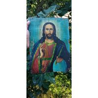 СТАРИННАЯ ИКОНА ГОСПОДЬ ВСЕДЕРЖИТЕЛЬ ОРИГИНАЛ . Распродажа Коллекции !!! .Экспресс  Аукцион  с рубля без МПЦ и прочего  .Много лотов в продаже .