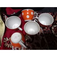 Чайные чашки Полонное Горох фарфор