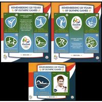 2016 Сент-Винсент и Гренадины 7764-7767KL+7768-7771KL+B836 Олимпийские игры 2016 в Рио-де-Жанейро 40,50 евро