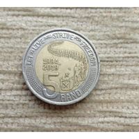 Werty71 Южная Африка ЮАР 5 рандов 2019 25 лет конституционной демократии в Южной Африке рэндов