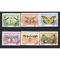 Мотыльки Куба 1979 год серия из 6 марок